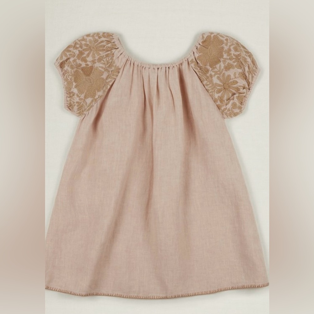 Apolina Kids Barbara dress in pink sand